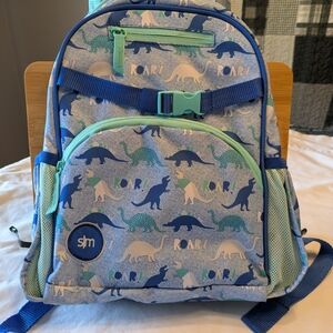 Children's Dinosaur Print Backpack in Blue and Teal by Simple Modern